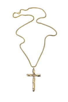 "《《 SPIRITUAL COLLECTION 》》 THE DETAILS The \"GOLDEN QUARTZ CROSS\" Necklace is designed with an incredibly detailed Gold Quartz Stone Cross Pendant, hung from a Gold Stainless Steel Box Chain available in your choice of length! 👀✝️View our Silver Quartz Cross Pendant here: https://www.etsy.com/listing/804561131 💠🔶️💠View entire SPIRITUAL COLLECTION here: https://www.etsy.com/shop/mrmackjewelry/?section_id=27046119 MATERIALS * 1 3/4\" × 1\" Gold Quartz Stone Cross Pendant * 3mm Gold Stainless Gold Cross Necklace With Chain As Gift, Gold Adjustable Chain Jewelry For Father's Day, Father's Day Gold Jewelry With Adjustable Chain, Gold Metal Cross Necklace As Gift, Vintage Gold Cross Necklace For Gift, Gold Cross Necklace For Father's Day, Cross Pendant Necklace Men, Necklace Length Chart, Golden Quartz