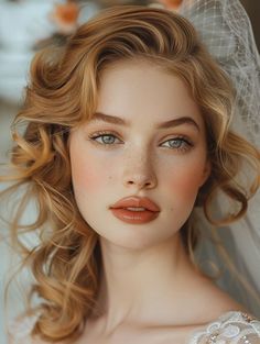 #BEAUTY, #RELATIONSHIPS #Fashion #Animals #Outfits #Winter Outfits #Animals Romantic Makeup Looks Blue Eyes, Bridal Makeup For Red Heads, Bridal Makeup Strawberry Blonde, Natural Blonde Makeup, Woodland Wedding Makeup, Blond Makeup Looks, Strawberry Blonde Makeup Looks, Red Head Make Up, Red Head Wedding Makeup