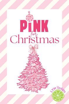 pink is for christmas by i'm doing it on the cover of this book