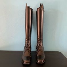 Beautiful Custom Vegan Fabbri Boots Perfect For The Show Ring When We Can Compete Safely Again. Never Worn. Size 38 Sm Fit Like A Parlanti L+ Does Not Come With Box. #Equestrian #Fabbri #Equestrianboots #Usef #Ushja #Hunterjumper Luxury Riding Boots With Leather Sole, Elegant Snip Toe Riding Boots, Classic Closed Toe Boots For Galas, Field Boots, Equestrian Boots, Hunter Jumper, Vegan Shoes, Riding Boots, Equestrian