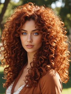 Long Curly Red Hair Aesthetic, Permed Red Hair, Red Head Curly Hair, Vintage Red Hair, Red Long Hair, Reference People, Pretty Red Hair, Cut Layers, Red Curls