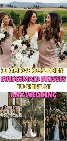 11 Gorgeous Eden Bridesmaid Dresses to Shine at Any Wedding. Explore breathtaking designs that capture the essence of ethereal DTI, perfect for ensuring your wedding day photos are flawless. These dresses are must-haves for a truly stunning bridal party look.