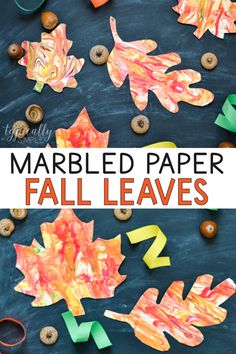 this is an easy fall leaf craft for kids to make