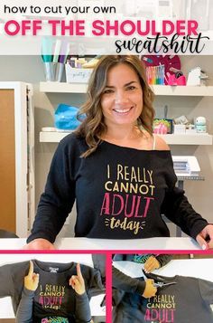 a woman is showing off her shirt that says i really cannot't adult today