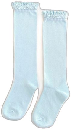 Little Stocking Co Lace Top Knee High Socks - Pastel Blue Blue Lace Top, Knee Highs, High Knees, Knee High Socks, Pastel Blue, Blue Lace, High Socks, Knee High, Vintage Inspired