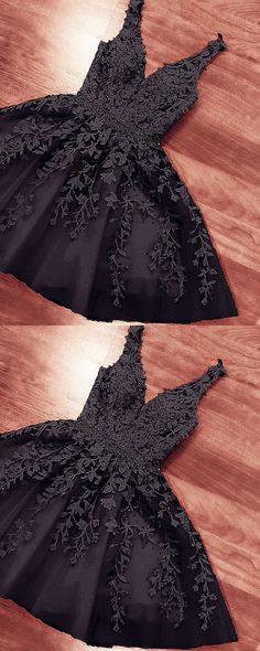 This dress could be custom made, there are no extra cost to do custom size and color. V Neck Party Dress, Party Dress For Girls, Homecoming Party, Lace Party Dresses, Make Your Own Dress, Black Embroidery, Homecoming Dresses Black, Lace Homecoming Dresses, Victoria Dress