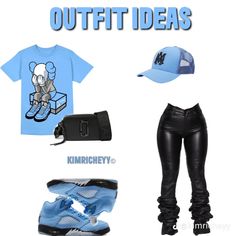 Brithday Idol Outfit, Blue And Black Outfit Ideas, Cute Outfit Ideas For School Baddie, Outfits For School Baddie, Monday Outfits For School, Day Outfits Casual, Monday Outfits, Outfit Ideas Baddie, Blue Outfit Ideas