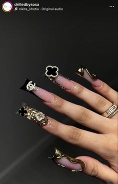 Punk Nails, Grunge Nails, Colored Acrylic Nails, Cute Acrylic Nail Designs, Short Square Acrylic Nails, Exotic Nails, Long Acrylic Nails Coffin