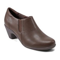 Elevate any outfit in the Caine shooties. It features a side zipper, superior arch support and a cushioned insole for maximum comfort. Plus, it offers a mid-heel and a flexible outsole. Providing comfort over 35 years, Easy Spirit shoes are designed with benefits that keep you moving.Features: Cushioned, Comfort, Arch SupportClosure Type: Side ZipperShaft Circumference: 10 1/4 InchesShoe Heel Height: 2 1/4 InchesUpper/Outer Base Material: 60% Polyester, 40% PolyurethaneShoe Lining Material: Poly Boots Dress, Easy Spirit Shoes, Spirit Shoes, Dress Boots, Easy Spirit, Boots Brown, Dress And Heels, Mid Heel, Brown Boots