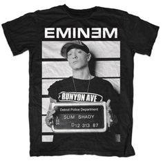 Eminem Arrest Unisex T-Shirt Eminem T Shirt, Detroit Police Department, Marshall Mathers, Rap God, Slim Shady, Rock T Shirts, Rap Music, High Quality T Shirts, Mug Shots