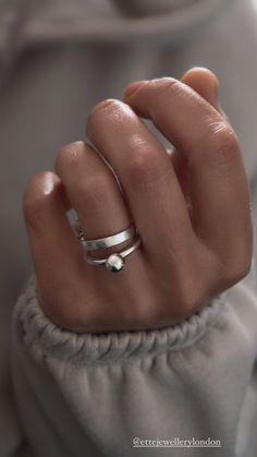 "This ring is made from 2.5mm thick sterling silver wire and approximately 6mm big solid silver ball, it is perfect for stacking with your other rings or by itself.  Please leave the ring size needed at the checkout  \"notes to seller\" Thank you for choosing hand made ☺️ Ette" Adjustable Minimalist Sterling Silver Dome Ring, Handmade Minimalist Sterling Silver Dome Ring, Double Finger Ring, Bubble Ring, Silver Pieces, Ring Finger, Stackable Rings, Silver Wire, Jewelry Stores