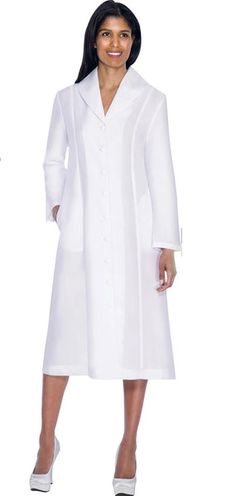 GMI 11674 – Diva's Den Fashion Usher Suits, Church Dress, Church Suits, Uniform Dress, White One Piece, Praying Hands, Church Dresses, Uniform Fashion, Full Length Dress