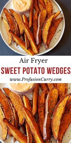 Sweet Potato wedges made in Air Fryer Air Fryer Sweet Potato Wedges, Crispy Sweet Potato Wedges, Hosting Recipes, Freeze Sweet Potatoes, Potato Wedges Recipe, Wedges Recipe, Sweet Potato Skins, Crispy Sweet Potato, Sweet Potato Wedges