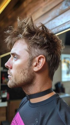 Redefine Your Look: 25 Proven Mullet Styles for Men Faux Hawk Haircut, Faux Hawk Mullet, Rock Mullet Men, Chic Mullet Man, Men’s Faux Mullet Haircut, Men’s Modern Mullett, Men’s Modern Mullet Straight Hair, Mohawk Mullet, Short Mullet