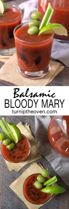 This balsamic bloody mary puts a new spin on the classic brunch cocktail. A little spicy, a little sweet, and totally addictive! Cointreau Cocktail, Campari Cocktail, Boozy Brunch, Sazerac, Perfect Brunch, Brunch Cocktails, Party Mix, Fruit Cocktails, Alcohol Drink Recipes