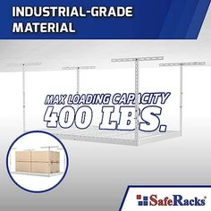 an industrial grade metal storage rack with the words, max loading capacity 600lbs