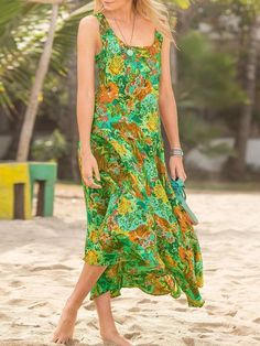 SPU:2945DR5TC99AEdition type:LoosenThickness:LightweightMaterial:PolyesterOccasion:BeachNeckline:Round NeckPattern:PrintedSleeve:SleevelessStyle:Boho,VacationTheme:SummerColor:Green,Blue,Rose,RedSize:S,M,L,XL,XXL,3XLFabric:Polyester95%; Spandex5%Size Chart SizeShoulder Length Waist Bust cminchcminchcminchcminchS34.713.711645.78131.98633.9M3614.211846.58633.99135.8L37.314.712047.29135.89637.8XL38.615.2122489637.810139.8XXL39.915.712448.810139.810641.73XL41.216.212649.610641.711143.7 Sundress Beach, Weaving Dress, Causal Dresses, Dress Stores Online, Vacation Dresses, Plus Size Maxi Dresses, Romper With Skirt, Blue Rose, Midi Dresses