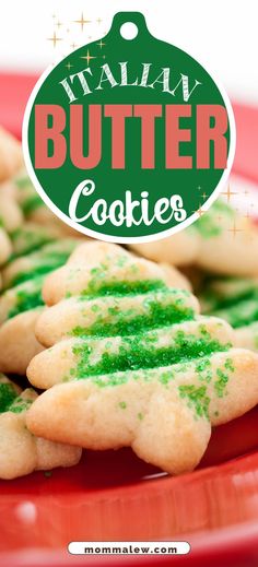 italian butter cookies Easy Spritz Cookie Recipe, Classic Spritz Cookies, Cookie Press Cookies, Press Cookies, Butter Spritz Cookies, Italian Spritz, Christmas Dinner Sides, Italian Butter