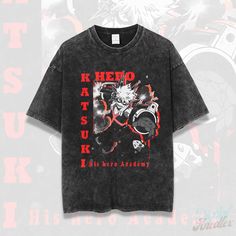 Bakugo Shirt, Mash Anime, Mha Shirt, Mha Merch, Mha Bakugo, Aesthetic Tees, Comic Shirt, Otaku Gift, Aesthetic Hoodies