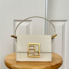 Brand New Worn Once By Far Fran Bag From Ssense Modern Cream Shoulder Bag With Branded Hardware, Designer White Box Bag With Gold-tone Hardware, White Square Box Bag With Gold-tone Hardware, White Satchel With Branded Hardware For Evening, White Tote Box Bag With Gold-tone Hardware, White Satchel With Gold-tone Hardware For Evening, Trendy White Box Bag With Gold-tone Hardware, White Top Handle Box Bag With Gold-tone Hardware, White Crossbody Box Bag With Gold-tone Hardware