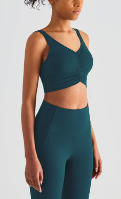 The EMES SHOP sports bra details a soft buttery touch that exemplifies comfort in sportswear. Featuring a ruched front. this athletic wear will be your go-to for each workout session.MATERIAL: 80% Nylon. 20% SpandexMEASUREMENTS: Small | Bust: 32" in . Band: 27" in . Length: 30.5" in Medium | Bust: 34.5" in . Band: 29.5" in . Length: 31.5" in Large | Bust: 37" in . Band: 31.5" in . Length: 32.5" in MEASUREMENTS: Small | Bust: 81.3" cm . Band: 68.6" cm . Length: 77.5" cm Medium | Bust: 87.6" cm . Band: 74.9" cm . Length: 80" cm Large | Bust: 94" cm . Band: 81.3" cm . Length: 82.6" cm Eatonton Georgia, Full Cup Bra, Workout Session, Bra Styles, Gym Wear, Athletic Wear, Small Bust, Push Up Bra, Sport Fitness