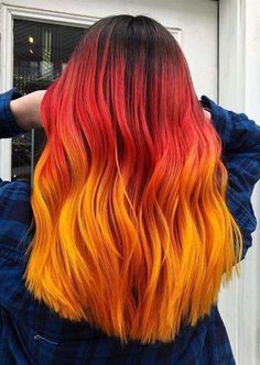 Brown Hair Dyed Red, Red And Orange Hair, Dark Red Hair With Brown, Hair Color Combinations, Orange Hair Color, Orange Hair Dye, Unicorn Frappuccino, Brown Ombre Hair Color