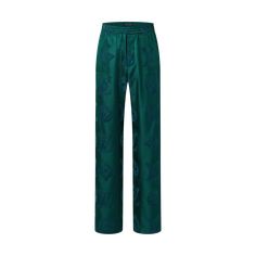 LOUIS VUITTON® - Monogram Flocked Silk Drawstring Pants - Multicolor Louis Vuitton Gifts, Drawstring Trousers, Leather Denim, Louis Vuitton Official, Matching Pajamas, Buckle Shoes, Mens Designer Fashion, Knitwear Tops, Silk Twill