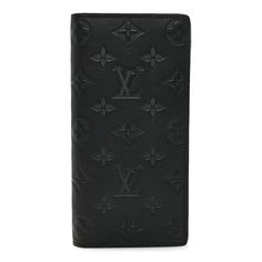 This is an authentic LOUIS VUITTON Calfskin Monogram Shadow Brazza Wallet in Black. This stylish vertical organizer wallet is crafted of Louis Vuitton monogram shadow embossed soft calfskin leather in black. The wallet opens to a black leather interior with card slots, patch pockets, and a zipper compartment. Black Louis Vuitton, Louis Vuitton Wallet, Wallet Organization, Leather Interior, Authentic Louis Vuitton, Louis Vuitton Monogram, Patch Pocket, Card Slots, Calf Skin