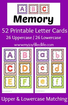 the upper and lowercase letter matching game