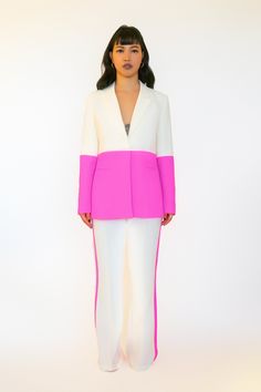 Unstoppable Pink Pantsuit, Unstoppable Woman, Beige And Pink, Matching Shoes, Pink Suit, Strong Woman, Other Outfits, Draped Fabric, Feminine Look