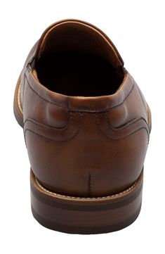 Smooth leather composes this pair of derby-style dress shoes for dressier occasions. Plain toe Lace-up style Leather upper, rubber sole Imported Oxford Dress Shoes, Leather Dress Shoes, Leather Dress, Stacked Heel, Leather Loafers, Up Styles, Smooth Leather, Loafers Men, Cognac