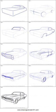 how to draw classic cars step by step drawing instructions for kids and beginners with pictures