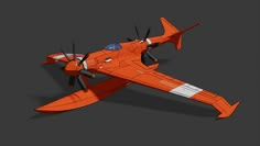 Fantasy Biplane, Dieselpunk Vehicles, Plane Design, Starship Design