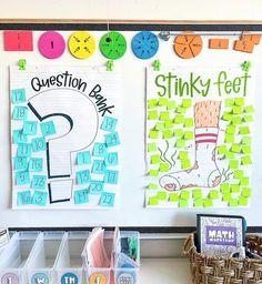 two bulletin boards on the wall with different types of magnets