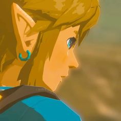 the legend of zelda is looking at something