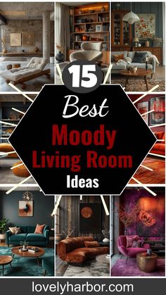 15 Best Moody Mid Century Modern Living Room Ideas Moody Luxe Living Room, Bright Rugs Living Room, Modern And Vintage Decor Living Room, Moody Lounge, Moody Living Room Decor, Moody Eclectic Living Room, Modern Moody Living Room, Moody Mid Century Modern, Cottagecore Living Room Ideas