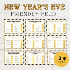 new year's eve printables for the family to use on their cards