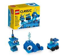 the lego classic set has been designed to look like an octopus and is in its original packaging