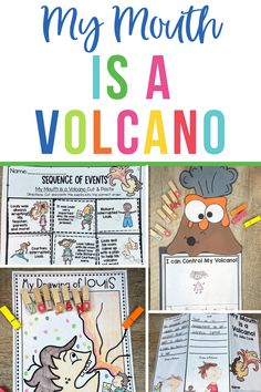 My Mouth Is A Volcano Anchor Chart, My Mouth Is A Volcano Activities Free, The Way I Feel Book Activities, My Mouth Is A Volcano Activities, Thematic Teaching, Interactive Anchor Charts, Social Skills Lessons, Teaching Second Grade