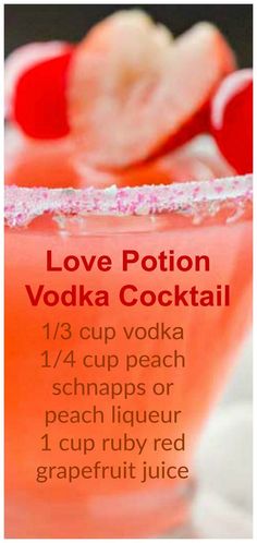 the love potion vodka cocktail recipe