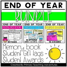 the end of year bundle for students to use in their school's student activities