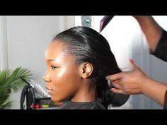 How To Maintain Silk Press Natural Hair, Maintain Silk Press Natural Hair, Silk Press On Relaxed Hair, Side Part Silk Press Natural Hair, Silk Press Ponytail, Silk Press Hair Hairstyles, Black African Hair, Ponytail With Bangs