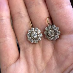 Victorian Jewelry Earrings, Antique Diamond Earrings, Antique Pearl Necklace, Small Earrings Gold, Wedding Jewelery, Diamond Earrings Design, Diamond Cluster Earrings, Indian Jewellery Design Earrings, Indian Jewelry Sets