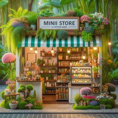 Miniature Restaurant, Fantasy Bedrooms, Fruit And Veg Shop, Fairy Food, Fantasy Bedroom, Game Design Ideas, Miniature Shop, Minecraft Modern, Mini Store