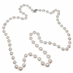 South Sea Baroque Cultured White Pearl Gold Necklace White Pearl Gold Necklace, White Baroque Pearl Necklace, Pearl Gold Necklace, Ruby And Diamond Necklace, South Sea Pearl Necklace, Classic Pearl Necklace, Unusual Necklace, Golden South Sea Pearls, White Pearl Necklace