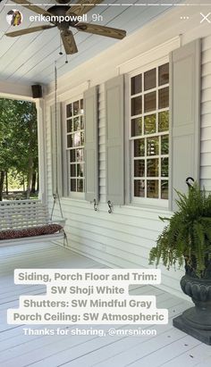 the porch is clean and ready to be used as a sunroom for your home