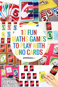 ten fun math games to play with uno cards