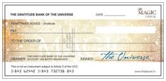 a chequed check card with the words, the grateful bank of the univered