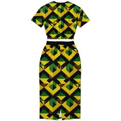 Elevate your wardrobe with our exclusive Jamaican Flag and Color themed two-piece set, combining comfort and style effortlessly. This fashion-forward ensemble features a cropped short sleeve sweatshirt paired with a matching long pocket skirt, creating a look that transitions seamlessly from casual outings to weekend brunches. Crafted from a premium blend of 20% cotton, 75% polyester, and 5% spandex, this set offers both durability and comfort. The smooth cotton handfeel surface and soft brushed Casual Two-piece Skirt Set For Spring, Fitted Multicolor Two-piece Top Set, Fitted Two-piece Crop Top Set, Trendy Cropped Crop Top Matching Set, Casual Summer Skirt Set, Fitted Two-piece Cropped Set, Casual Cotton Two-piece Set, Two-piece Short Sleeve Crop Top For Spring, Spring Two-piece Short Sleeve Crop Top