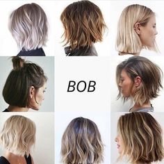 Cute Hairstyle Ideas, Cute Hairstyle, Bob Hair, Penteado Cabelo Curto, Brown Blonde Hair, Bob Haircuts, Grunge Hair, Short Bob Hairstyles, Hairstyle Ideas